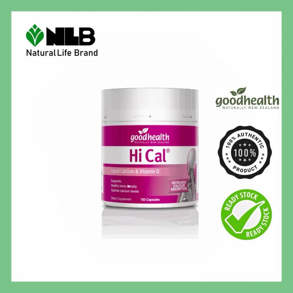 Good Health Hi Cal Liquid Calcium & Vitamin D (150 Capsules) | Shopee ...
