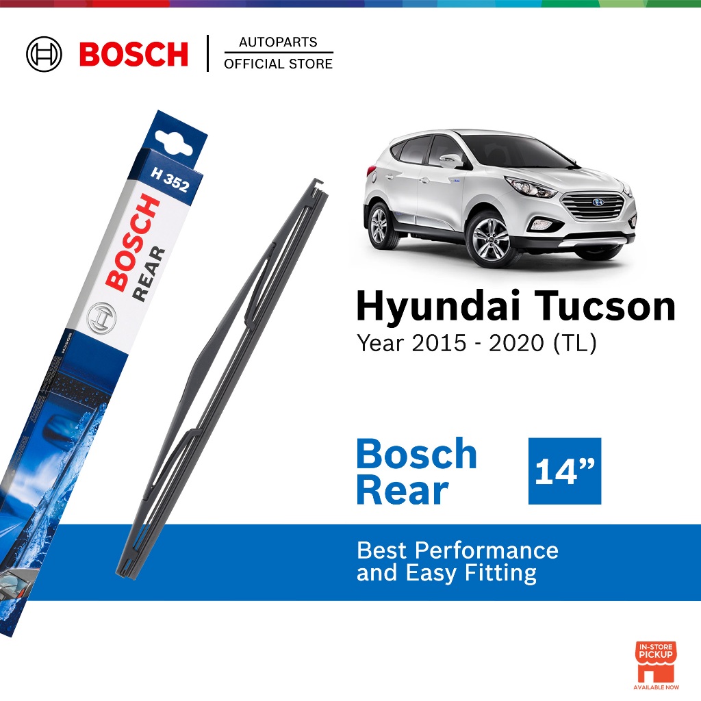 BOSCH H352 14” rear wiper for Hyundai Tucson (2015 - 2020) | Shopee ...