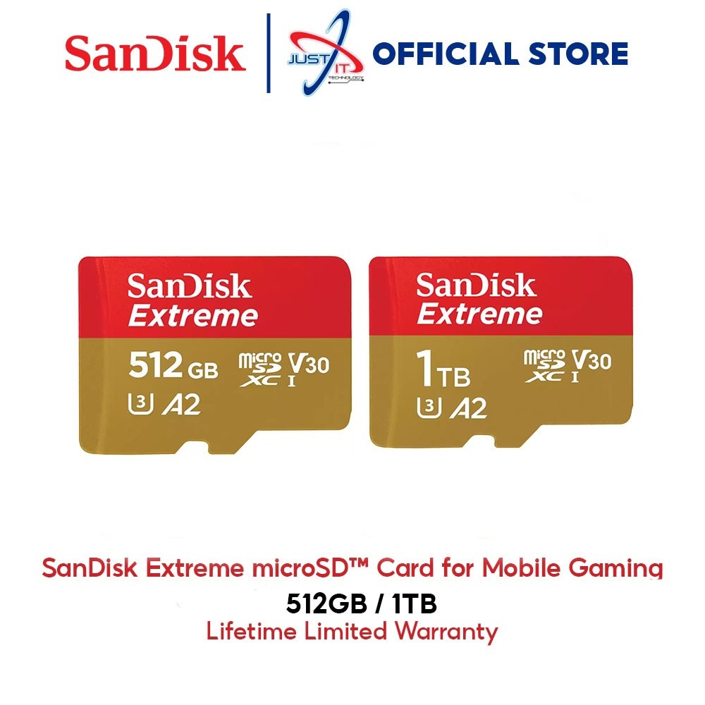 SANDISK EXTREME MICROSD Card for Mobile Gaming (SDSQXA) (Up to 160 MBPs ...