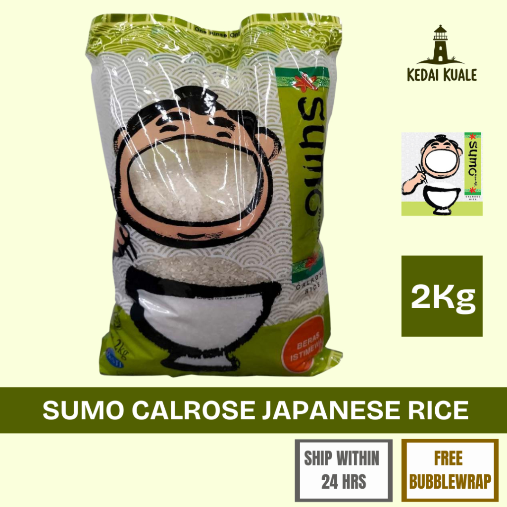 Beras Jepun Calrose SUMO | Calrose Japanese Rice Premium 2Kg | Shopee ...