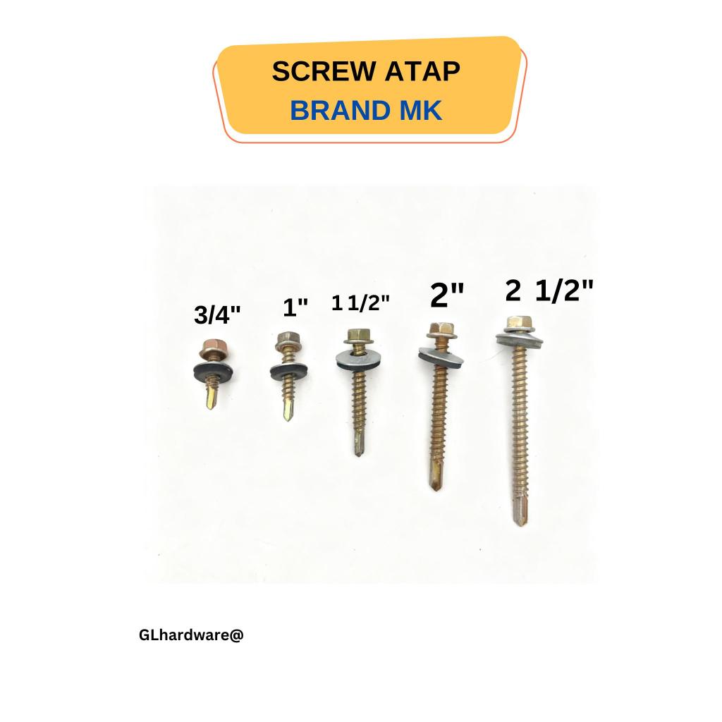 MK Brand Screw Atap Self Drilling Screw Bumbung Hardware 3/4