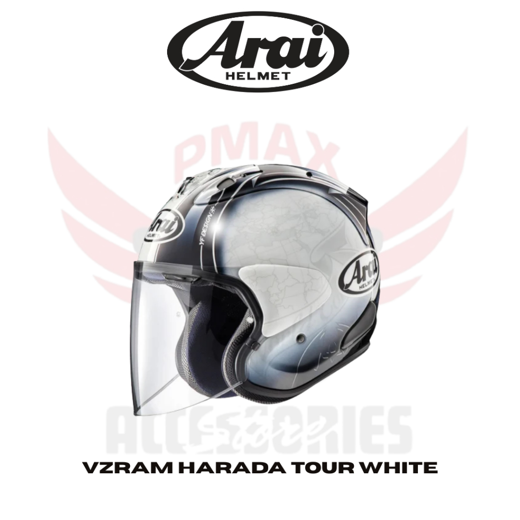 ARAI Vz-ram Harada Tour White 100% Original Made In Japan Open