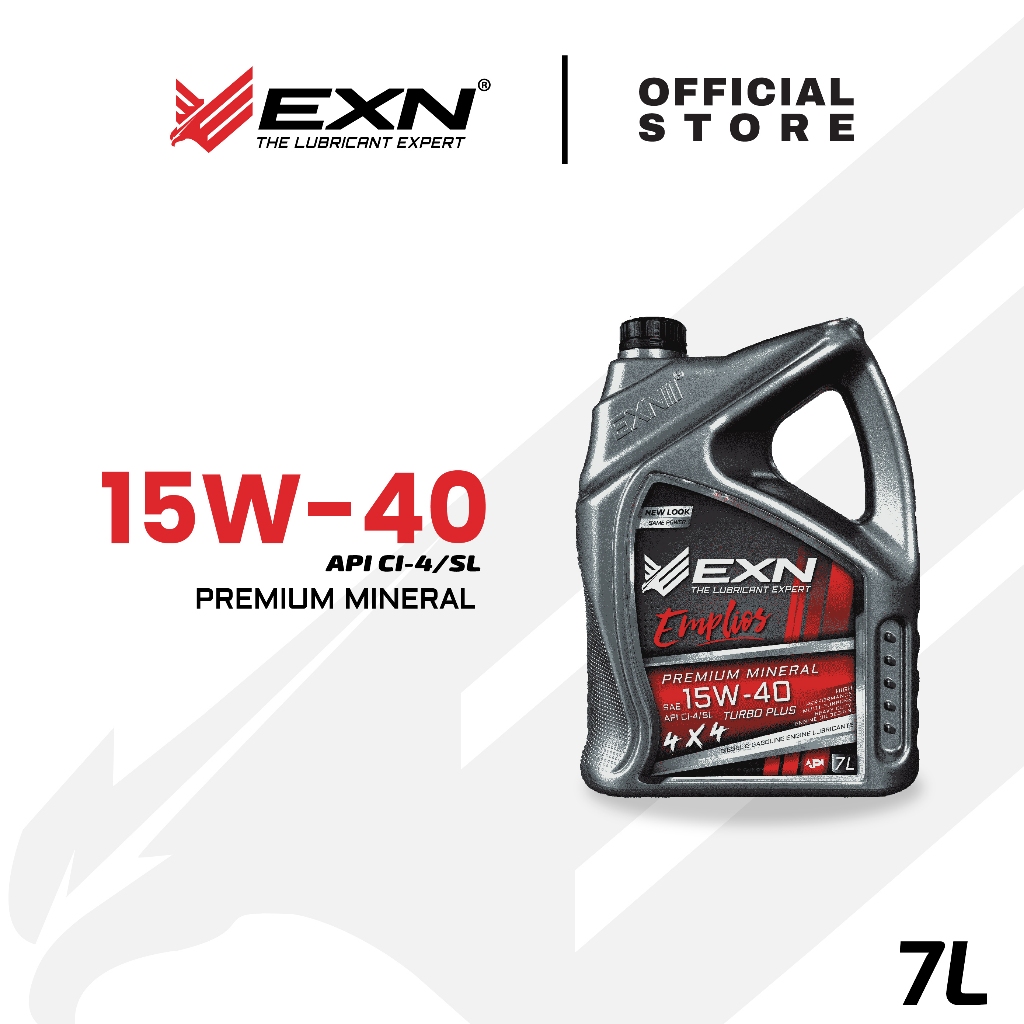 EXN Lube Emplios 15W-40 Premium Mineral Engine Oil API CI-4/SL - SIRIM ...