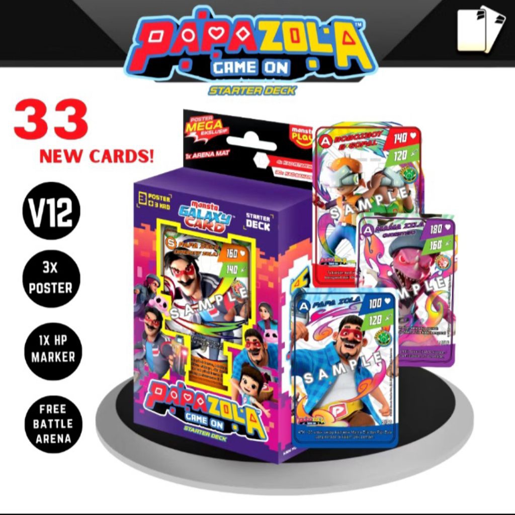 MONSTA GALAXY CARD : STARTER DECK V12 PAPAZOLA GAME ON (NEW) | Shopee ...