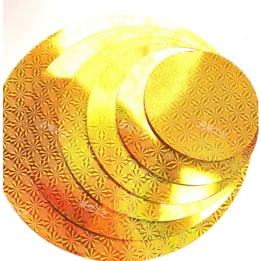 Gold laser-cut round paper card craft round bottom folding tower ...