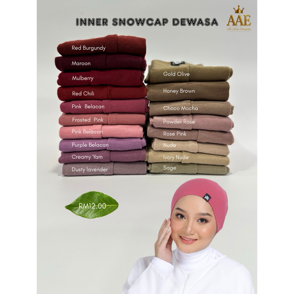 INNER SNOWCAP INNER NEATTIE INNER NEATNECK BY CHEFIZA | Shopee Malaysia