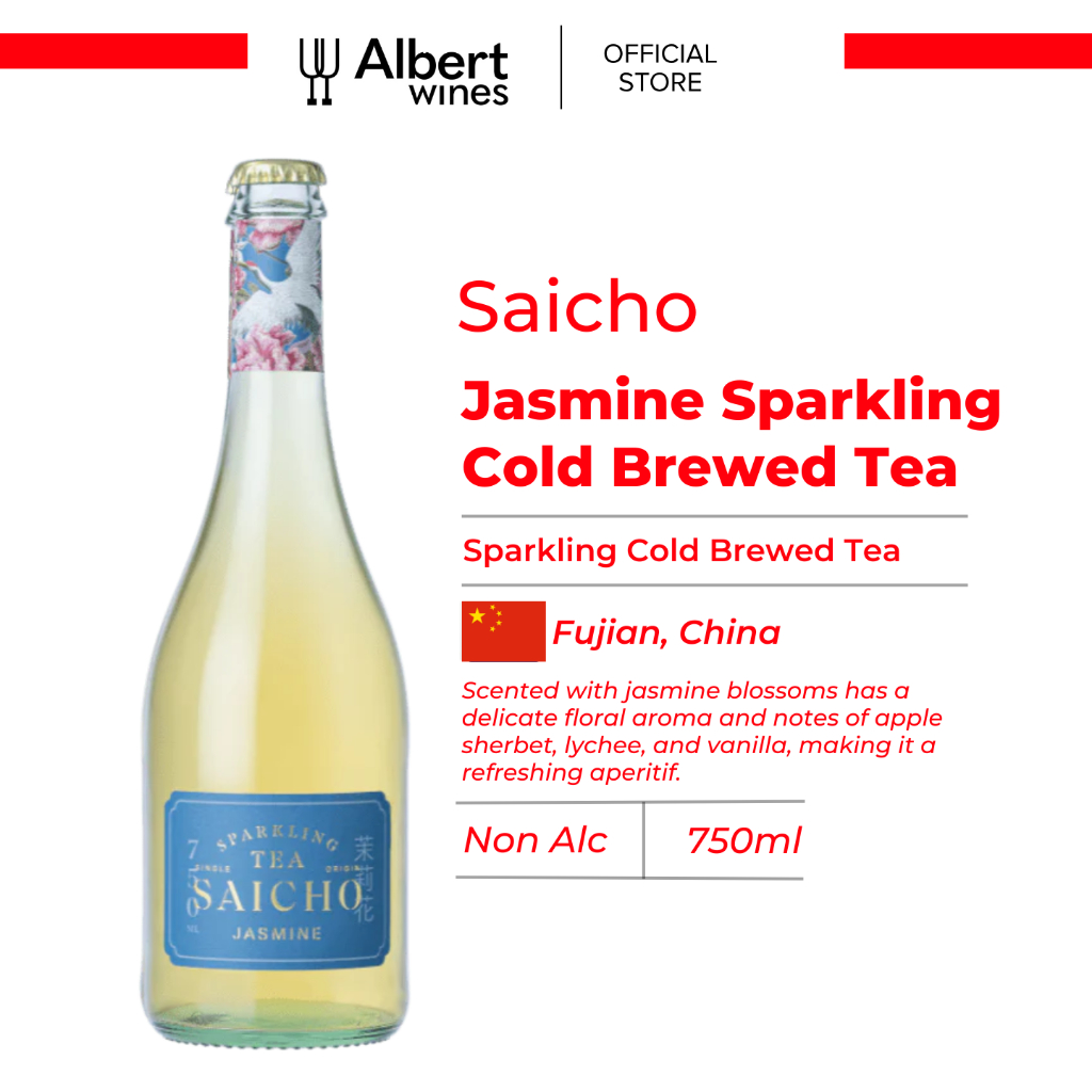 Saicho Jasmine Sparkling Cold Brewed Tea (Non Alc) | Shopee Malaysia