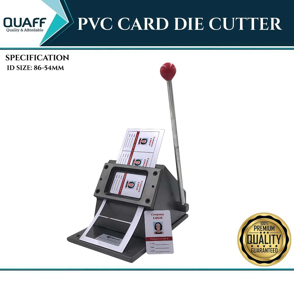 54x86mm Card Die Cutter - PVC ID Card Cutting Machine DIY for ID Card ...
