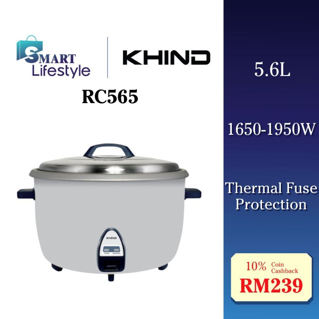 Khind Commercial Rice Cooker (5.6L) RC565 / Pensonic (5.6L) PRC-5600A ...