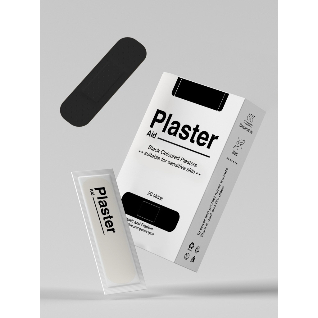 Plaster Aid Black Coloured Plasters | Shopee Malaysia