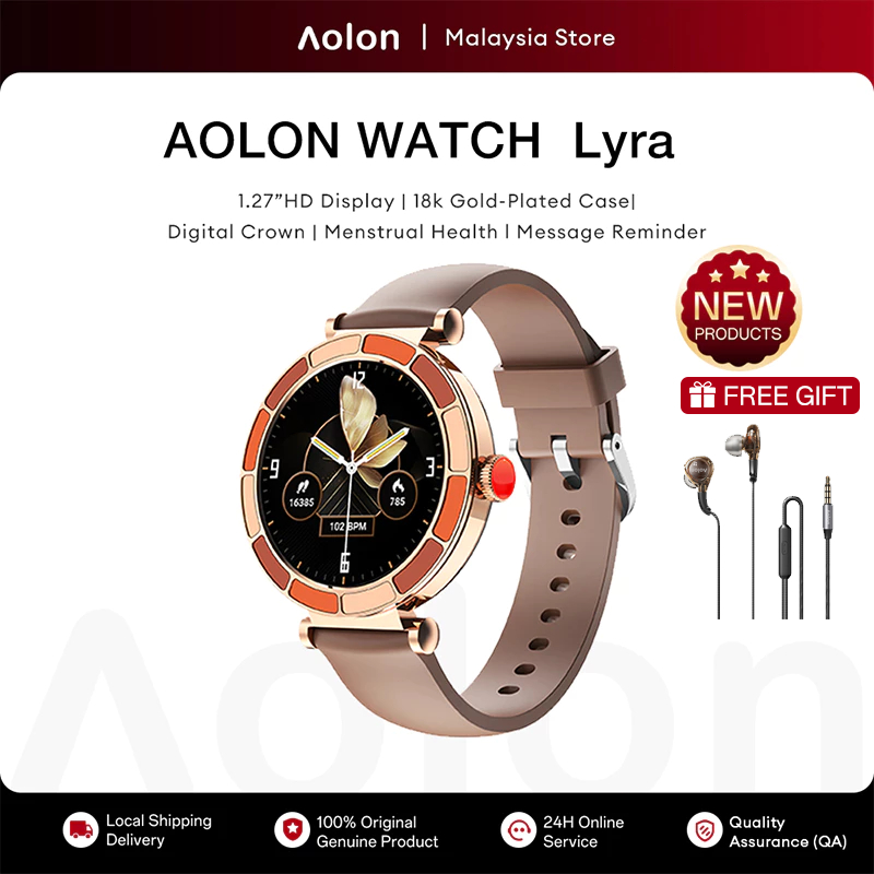 Aolon Lyra Smart Watch Women Original 33mm HD Display Small Wrist ...