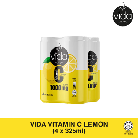 Vida Vitamin C Lemon Cluster Pack (4x325ml) | Shopee Malaysia