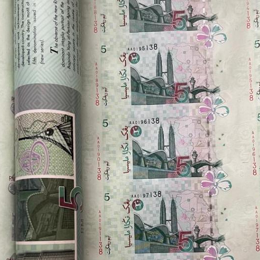 Malaysia Note - Uncut Notes RM5 30in1 Roll | Shopee Malaysia