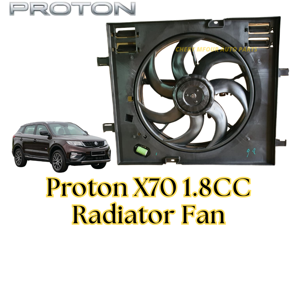 (READY STOCK) PROTON X70 1.8CC CBU Radiator Fan Kipas Radiator Assy Fan ...