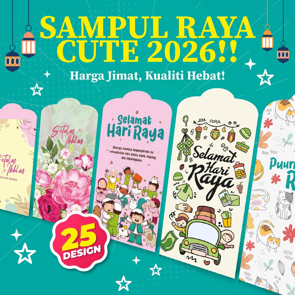 SAMPUL RAYA CUTE 2026 | Shopee Malaysia