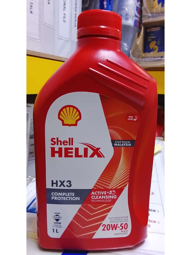ORIGINAL SHELL HELIX HX3 20W-50 1L | Shopee Malaysia