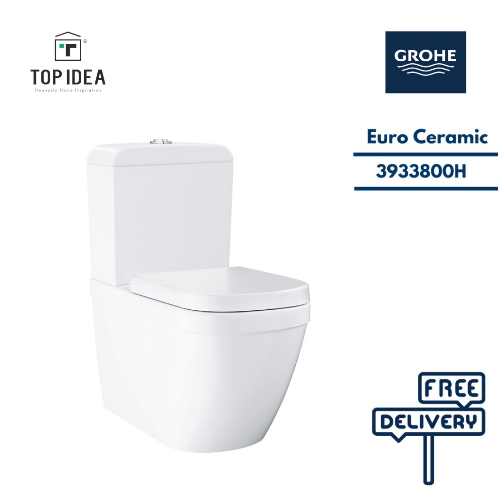 GROHE Euro Ceramic Floor Standing Close Coupled WC | 3933800H | Shopee ...