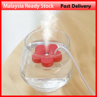 Portable Usb Humidifier Mini Flower Shape Air Atomizer Timing 8-hour For Home Travel
