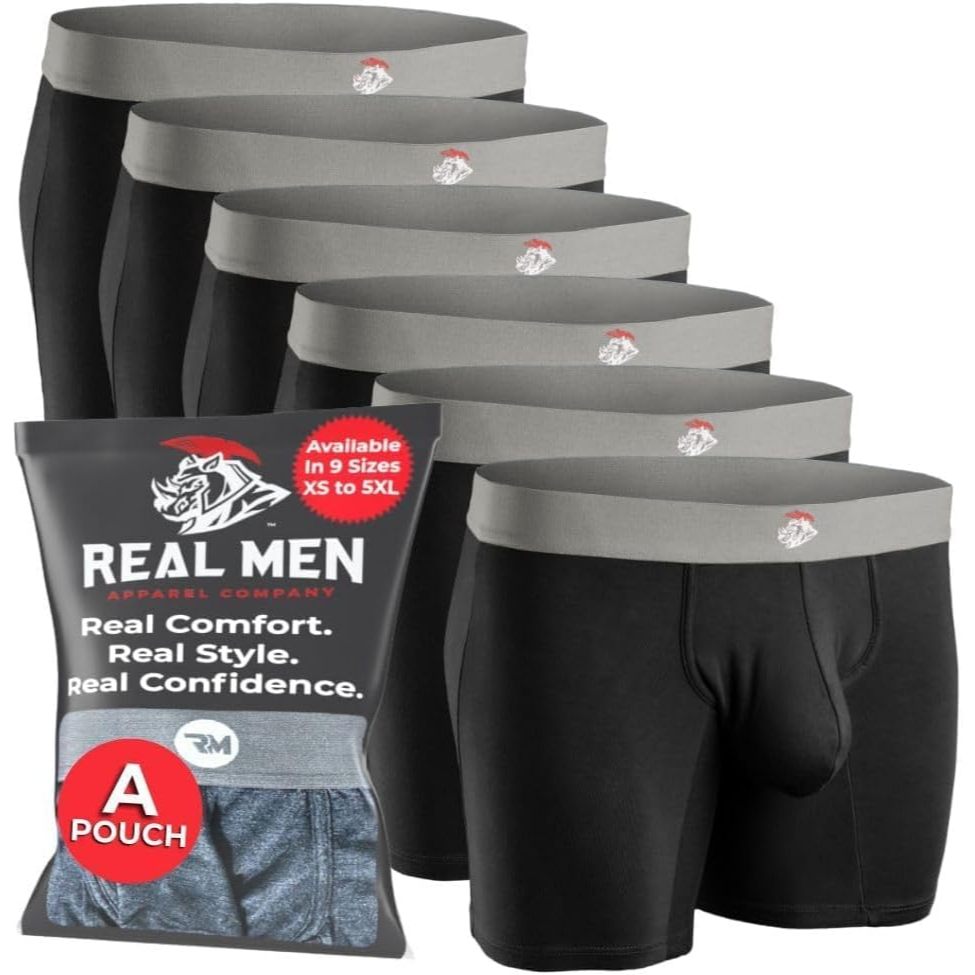 Real Men Bulge Enhancing Pouch Underwear for Men - Modal Boxer Briefs ...