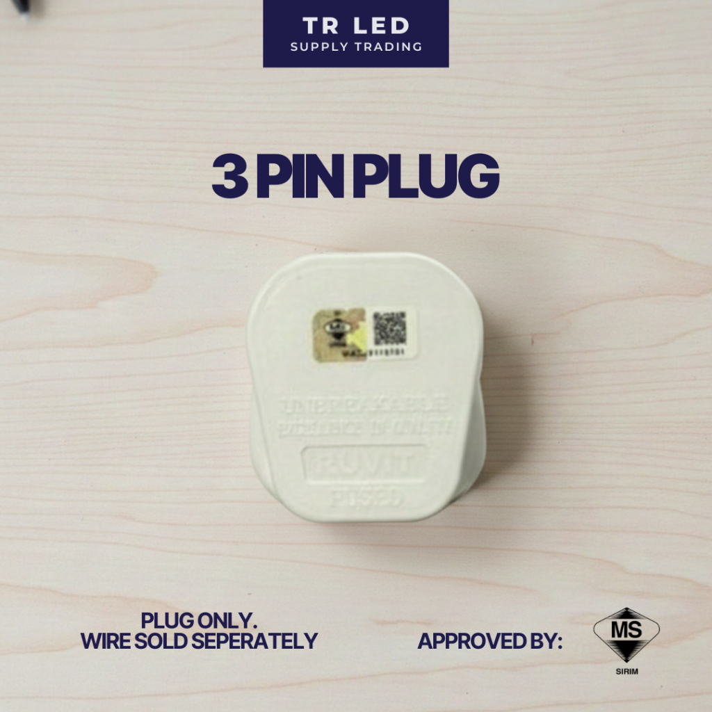 [SIRIM] 13A 3 Pin Plug Top Fused Rewireable Mains Plug | DIY Kepala ...
