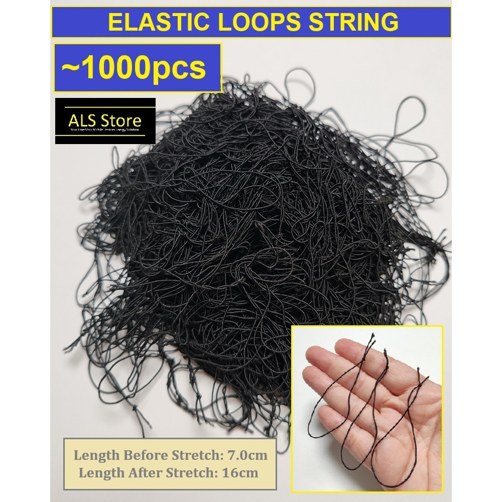 [1000Pcs] Elastic Loops String for Hang Tags / DIY Label Tags Making ...