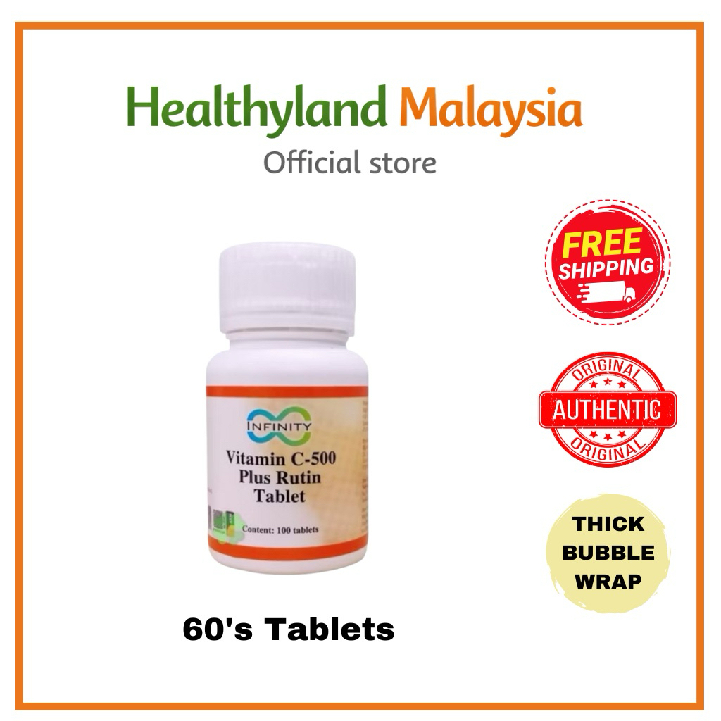 [FREE SHIPPING] Infinity Vitamin C 500mg + Rutin (100 Tablets) | Shopee ...
