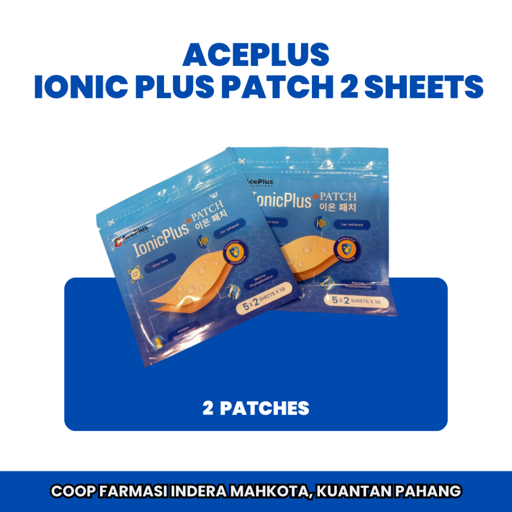 ACEPLUS IONIC PLUS PATCH 2 SHEETS | Shopee Malaysia