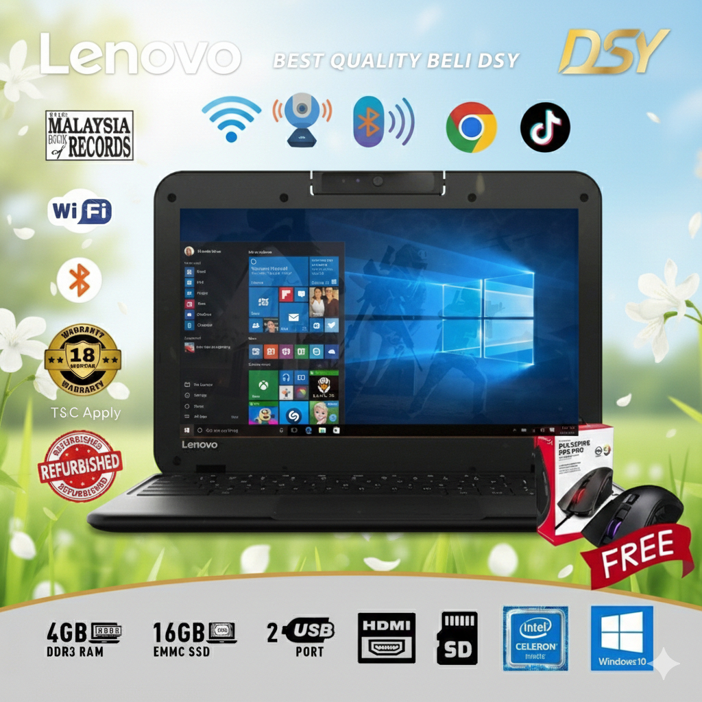 (Warranty 18 Month) LENOVO N22 Window Laptop | WINDOW LAPTOP | STUDENT ...