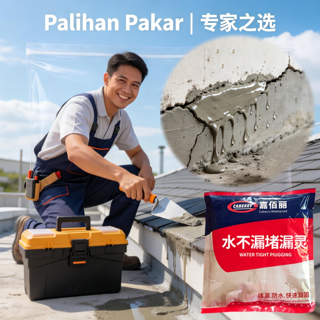 Waterproof Cement 1Kg Fast Drying 3 Minutes Simen Kalis Air Untuk ...