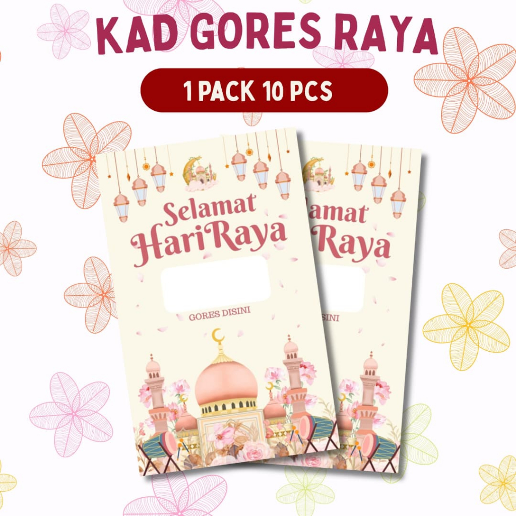 KAD GORES RAYA STICKER 1 PAKET 10PCS | Shopee Malaysia