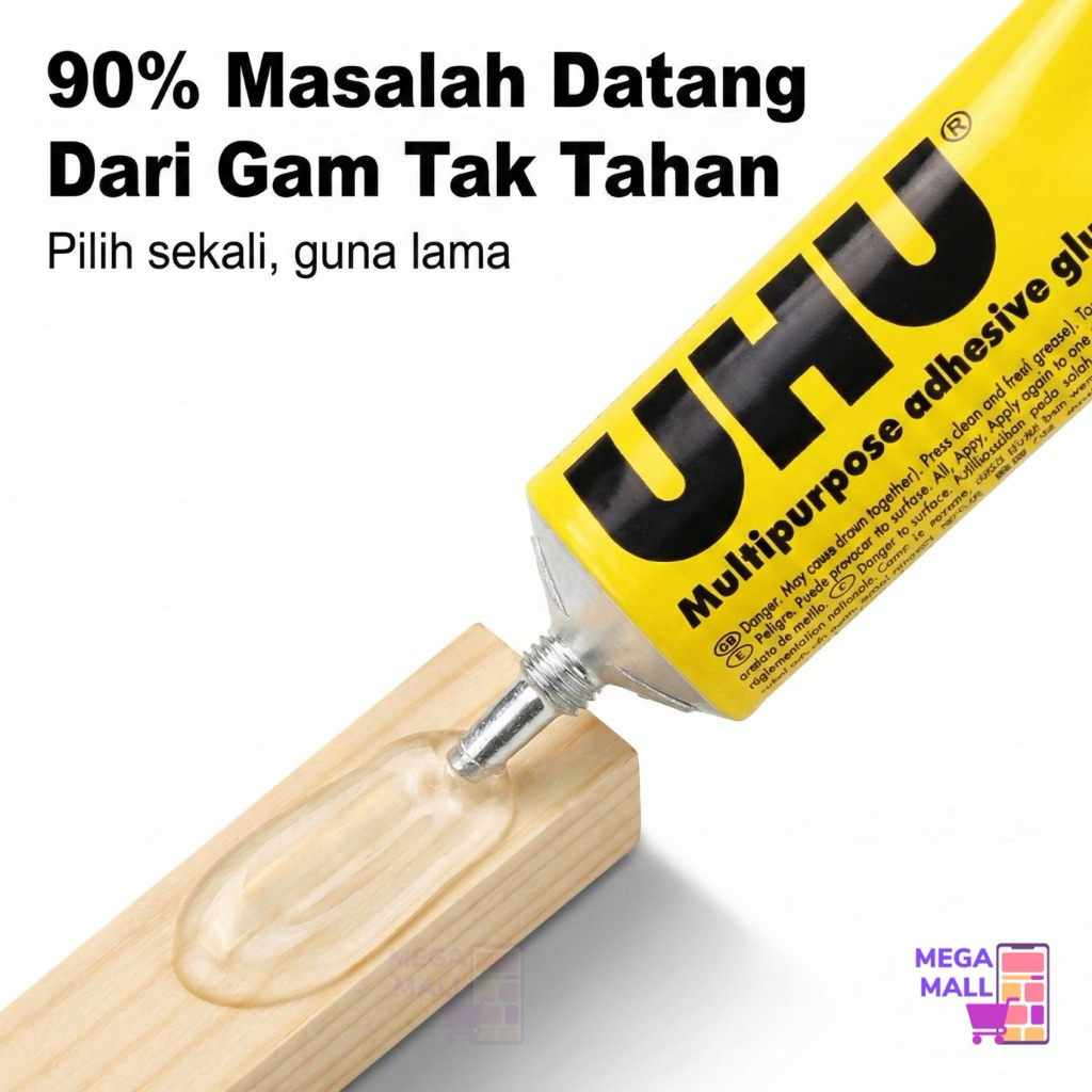 Gam UHU All Purpose Adhesive Glue Glue 7ml 20ml 35ml UHU Glue Gam kasut ...