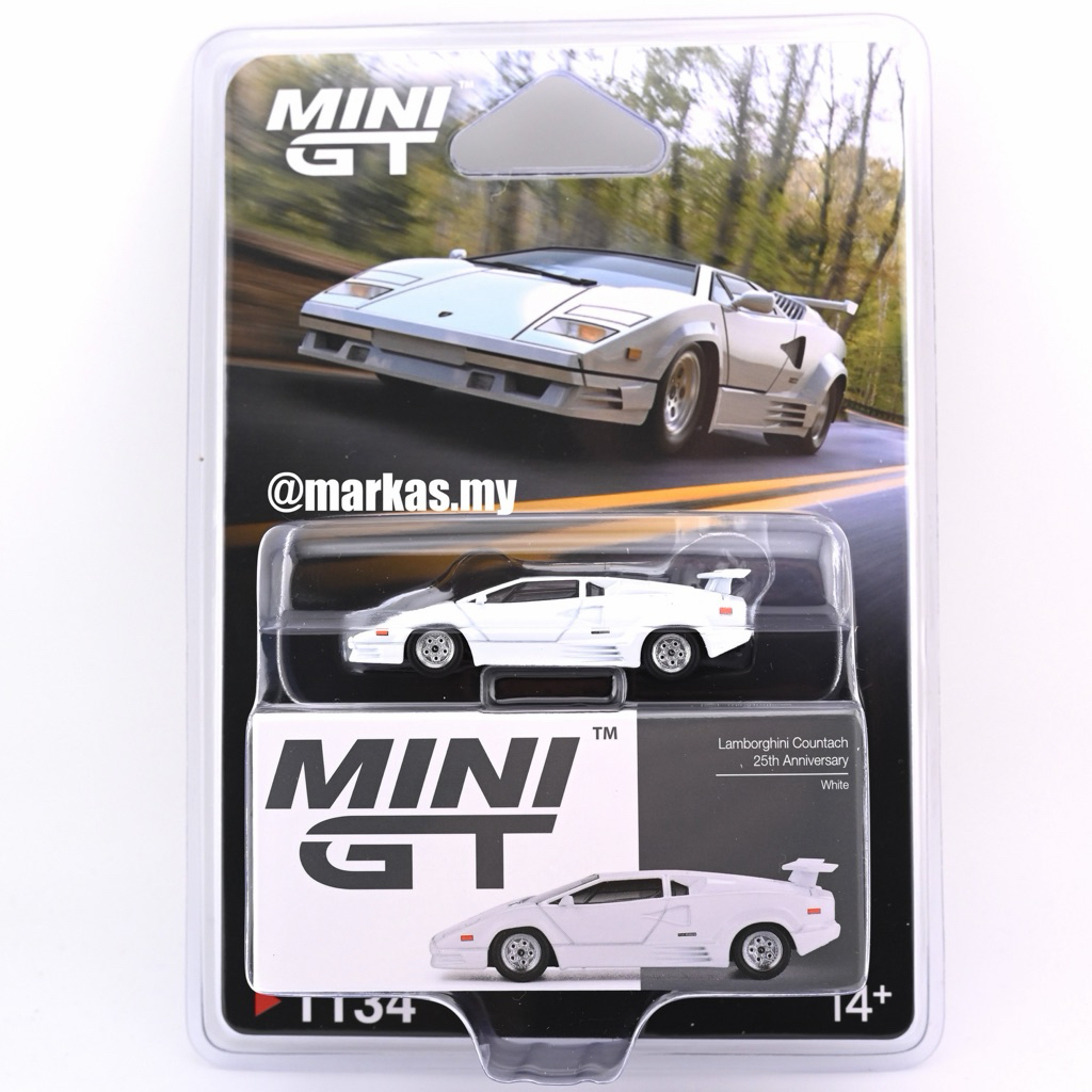 (STANDARD/BLISTER) MINI GT 1/64 #1134 LAMBORGHINI COUNTACH 25TH ...