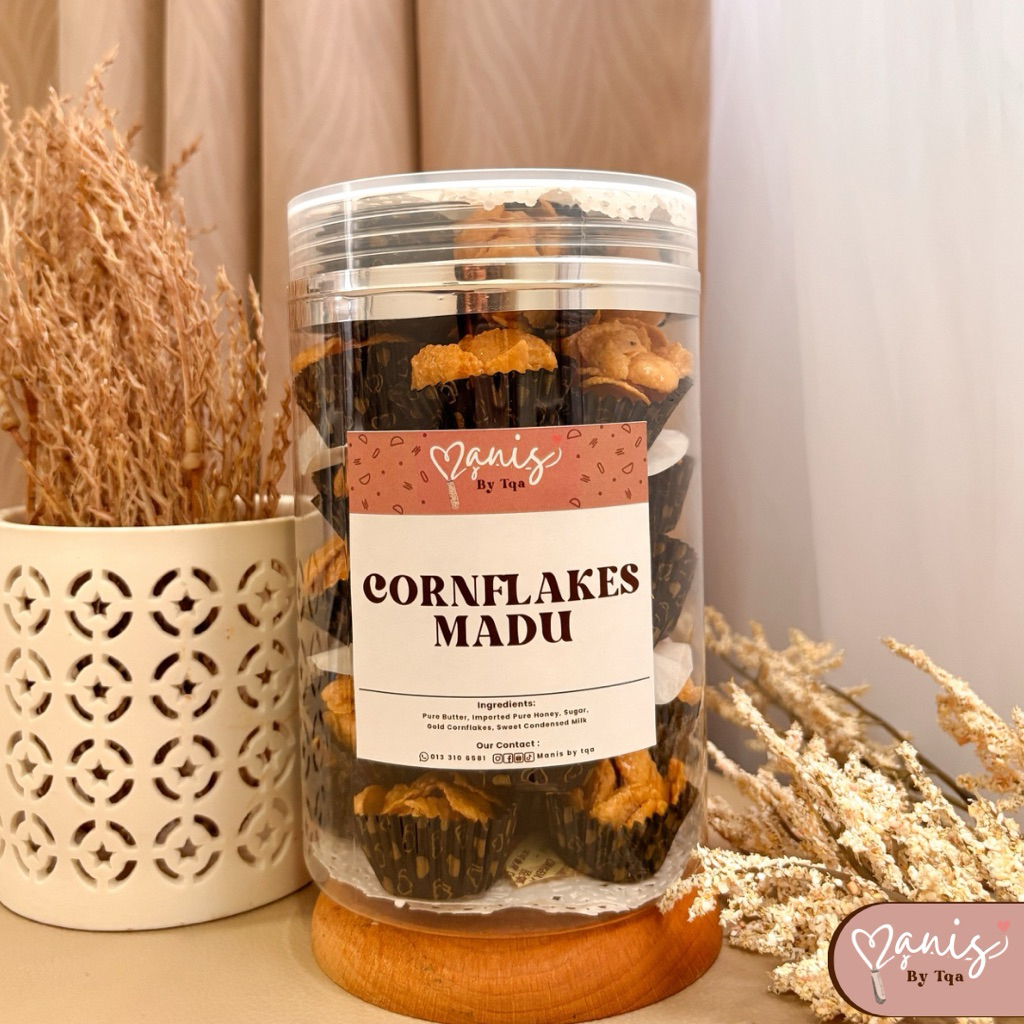 Cornflakes Madu Cornflakes Madu Honey Cornflakes Biskut Raya Cornflakes ...