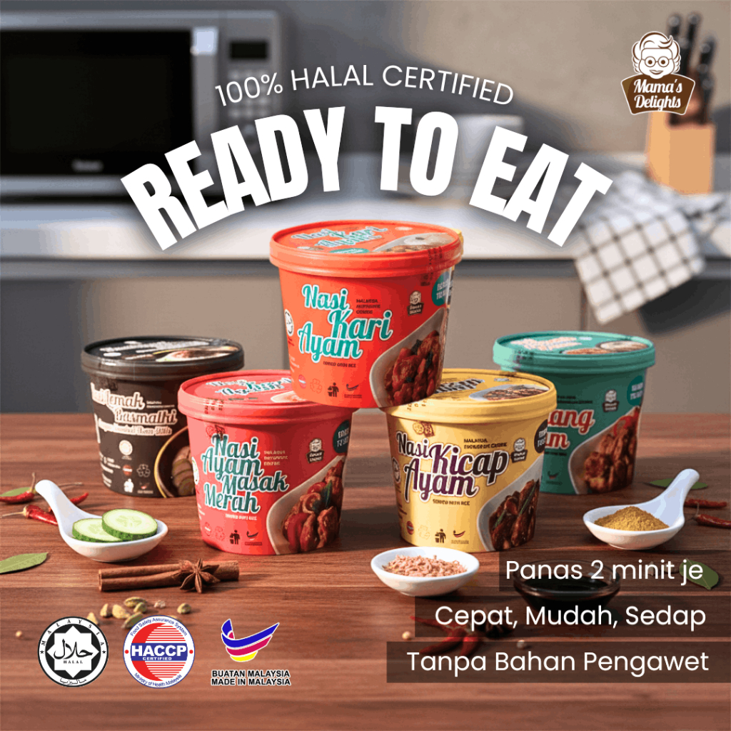 🍚【HALAL】 Nasi | Ready to Eat | Makanan Segera | Instant rice/Ayam ...