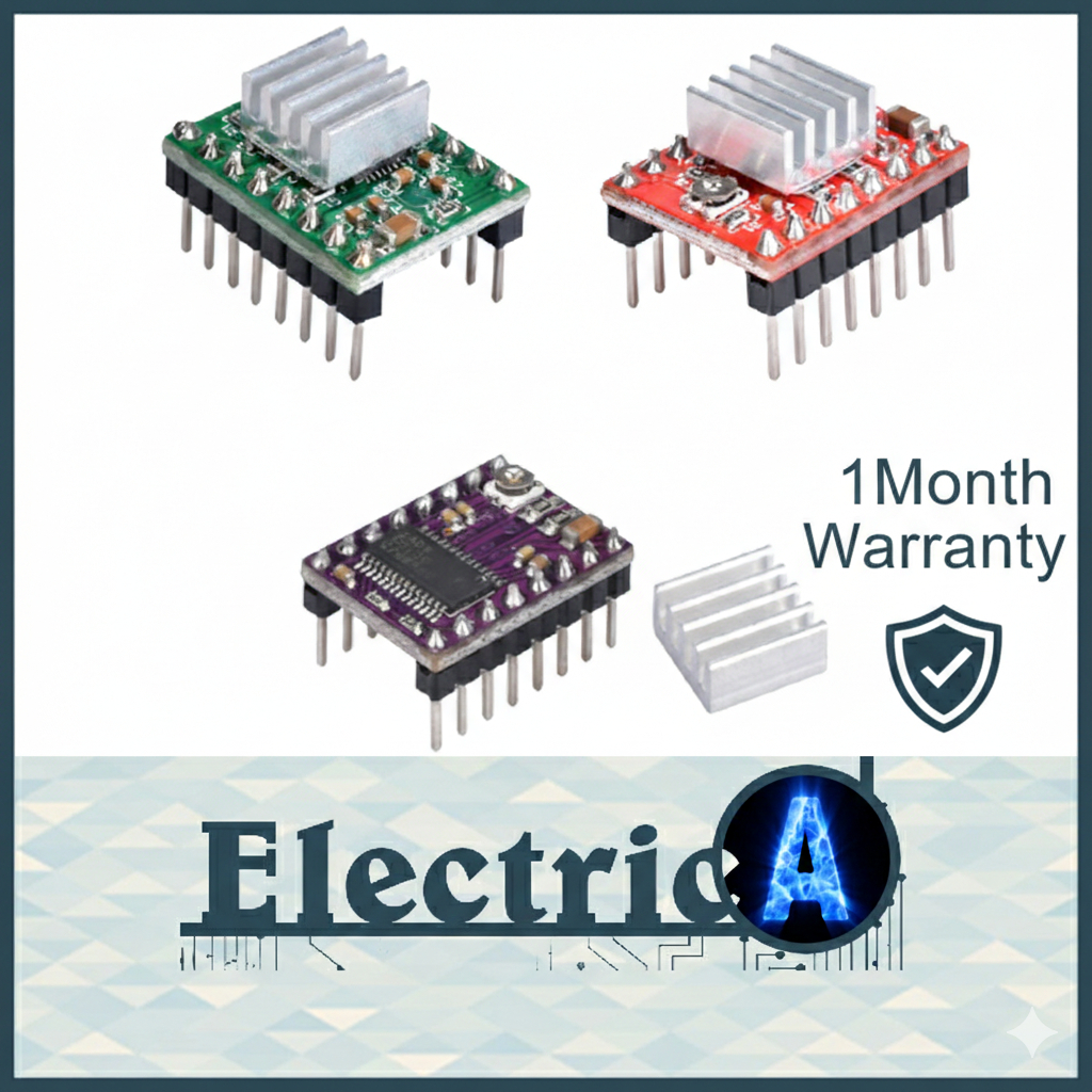 (+1Month Warranty) A4988 / DRV8825 3d Printer Accessories Stepper Motor Driver A 4988 16 Fine Drv 8825 32 [ElectricA]