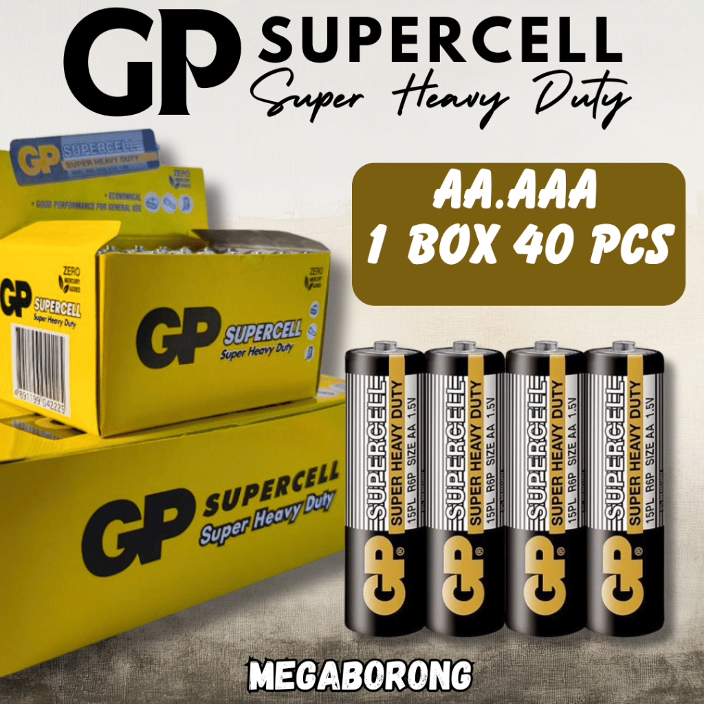 GP Supercell Genuine Long Lasting Powerful Durable Heavy Duty Battery ...