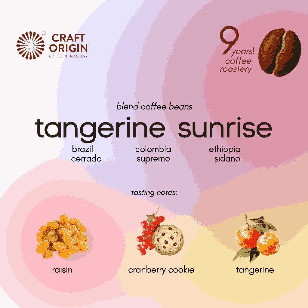 Craft Origin Tangerine Sunrise Espresso Blend – specialty coffee beans Malaysia
