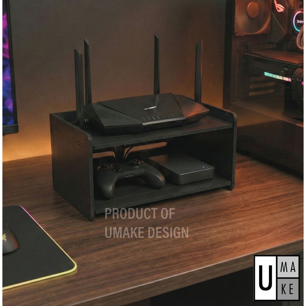 WiFi Router Storage Rack Box (2 / 3 Layer) Rak Letak Modem Wifi TV Box ...