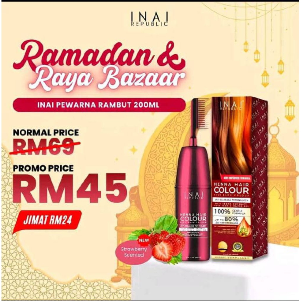 INAI PEWARNA RAMBUT - HENNA HAIR COLOUR | INAI REPUBLIC | TREATMENT ...