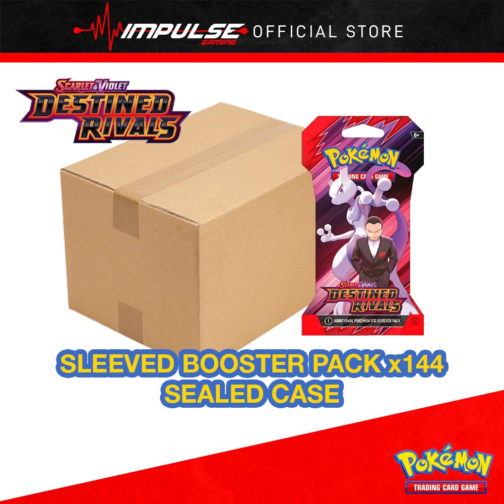 Pokemon TCG Sword & Shield SV10 - Destined Rivals - Sleeves Booster Case  (Sleeve Booster Pack x144) | Shopee Malaysia