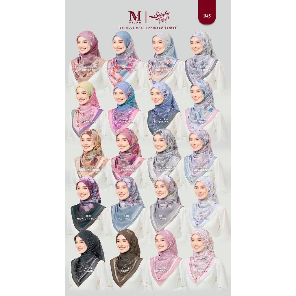 🔥 MINAZ HIJAB SETULUS RAYA PRINTED SERIES🔥 | Shopee Malaysia