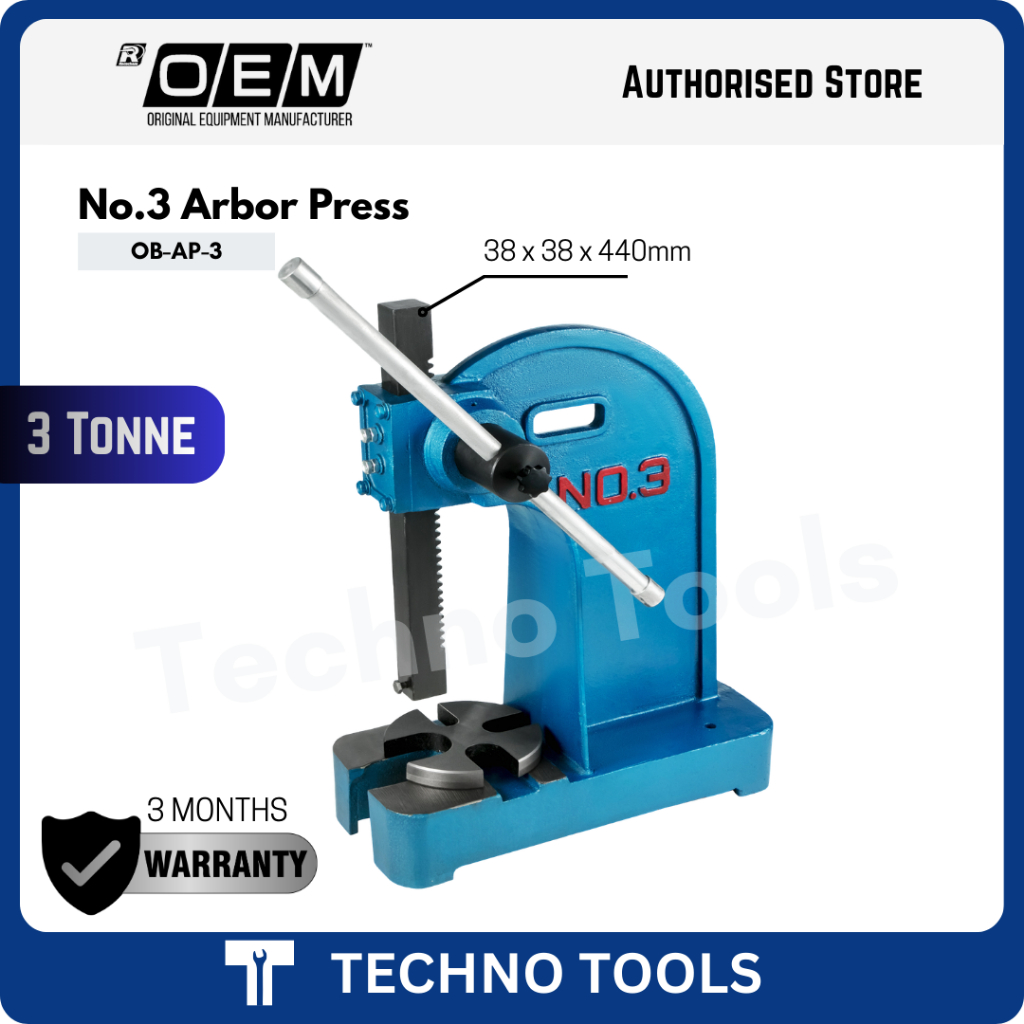Arbor Press No.0/1/2/3 Punch Press Machine for Staking & Riveting | 3 ...