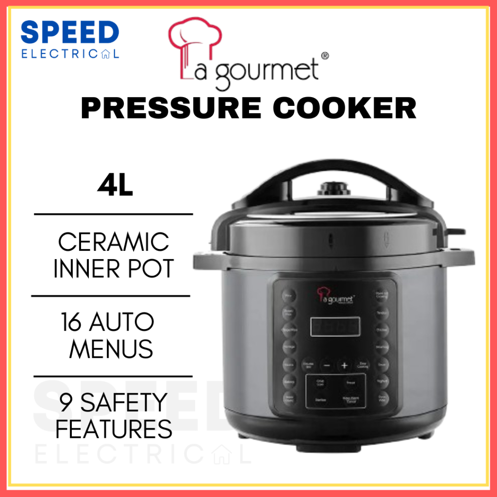LA GOURMET HEALTHY PRESSURE COOKER 4L WITH CERAMIC POT XLTX40-D8 气压锅 ...