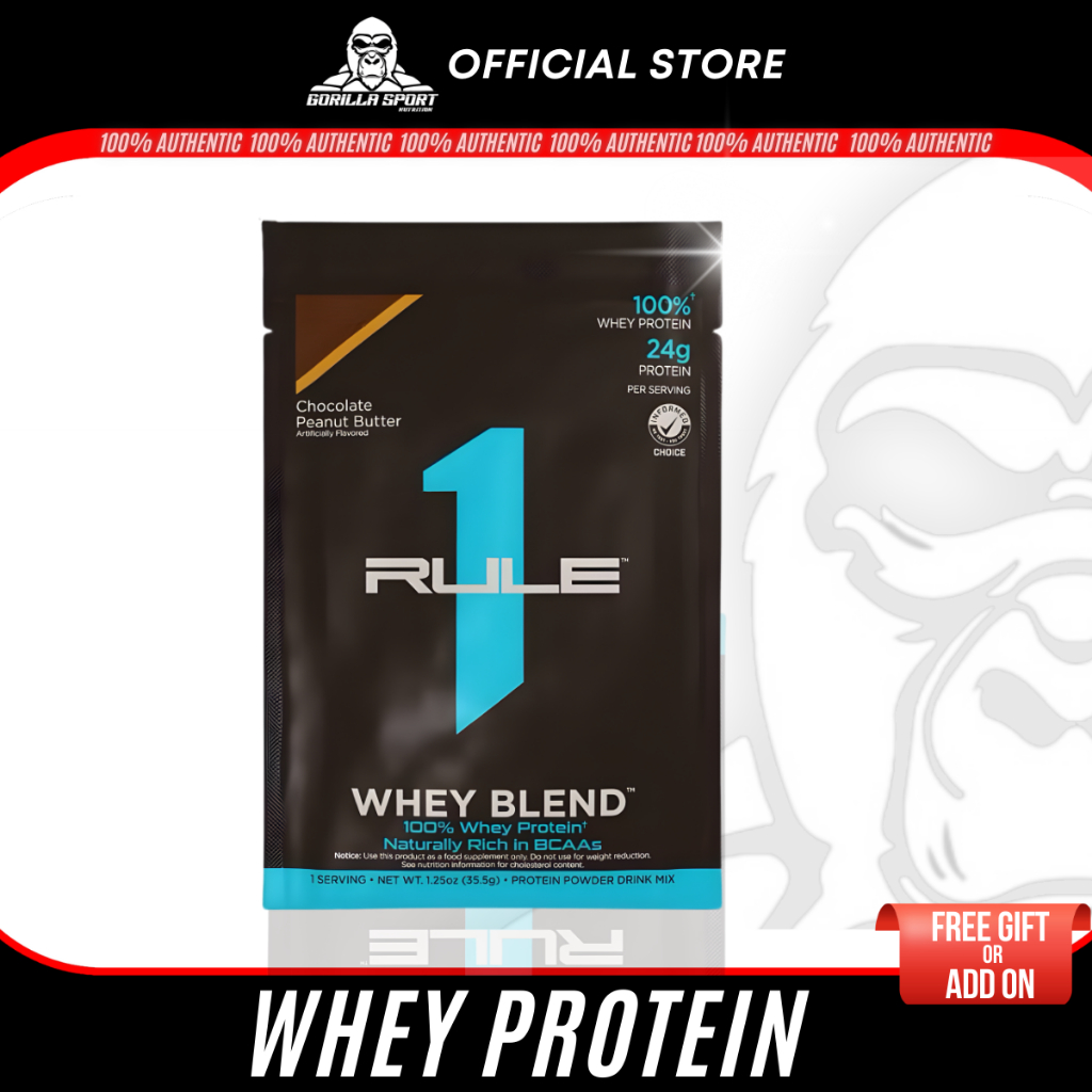 RULE 1 Whey Blend Protein Gluten Free Rule One Protein (35g) | Shopee ...