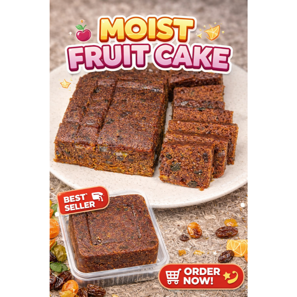 SENDAWA Kek Buah Kukus Premium Raya 500g – Moist & Padat Buah Import ...