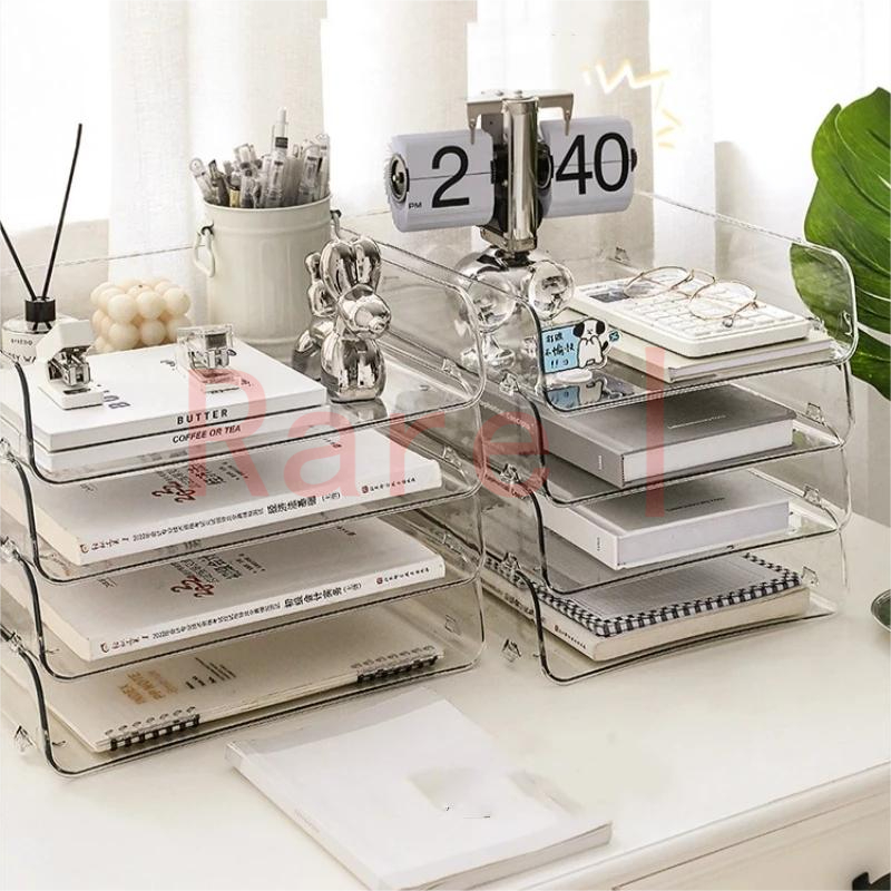 File Document Letter Paper Tray Sorter Desk Organizer Rack Stackable ...