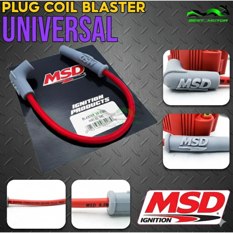 Original Japan MSD 1 SET UNIVERSAL PLUG COIL BLASTER WITH MSD IGNITION ...