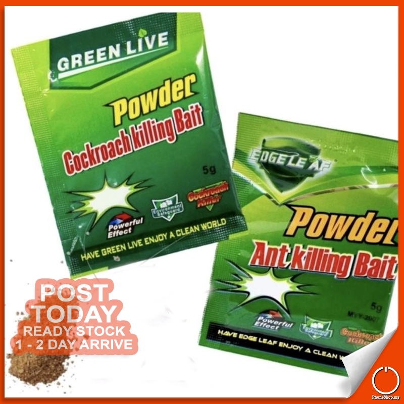 𝐋𝐎𝐍𝐆 𝐋𝐀𝐒𝐓𝐈𝐍𝐆 Effective Power Cockroach Ant Killing Bait Powder Pest ...