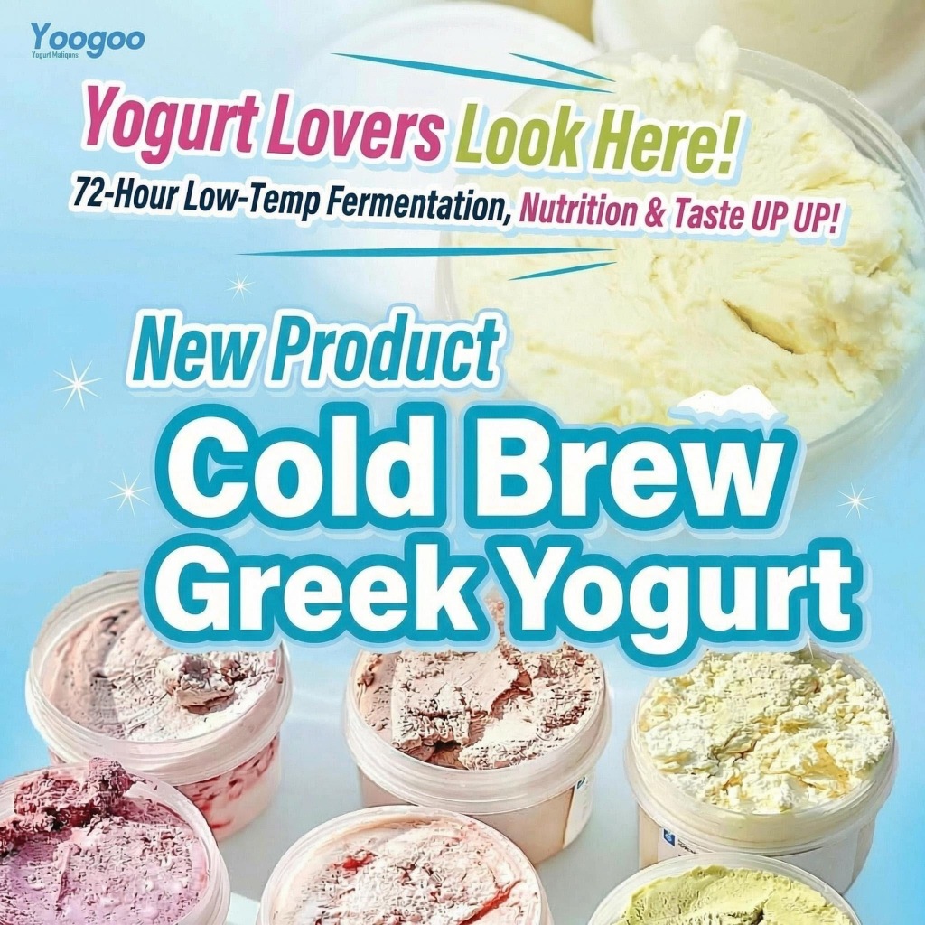 Yoogoo Premium Greek Yogurt | 72-Hour Cold Drip Yogurt | Thick Creamy ...