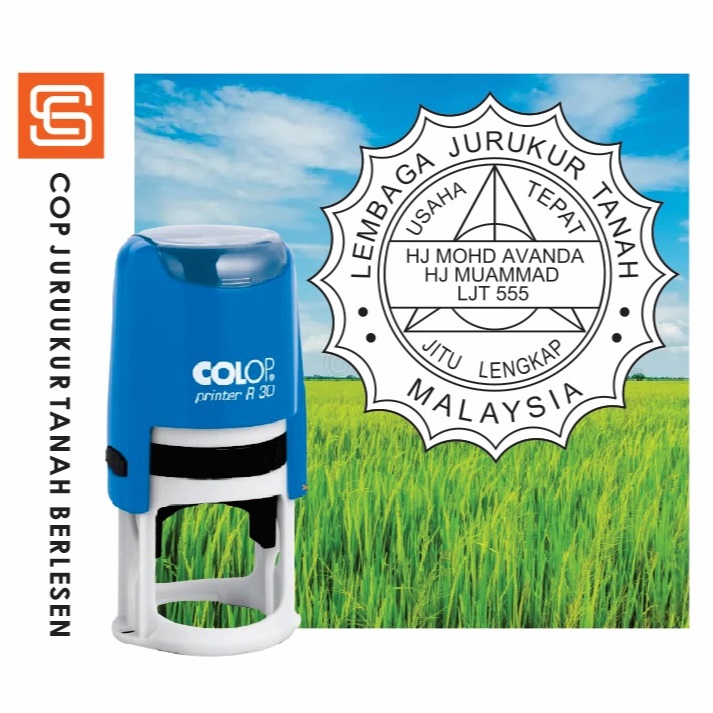 COP JTB - JURUUKUR TANAH BERLESEN (COLOP R30) | Shopee Malaysia